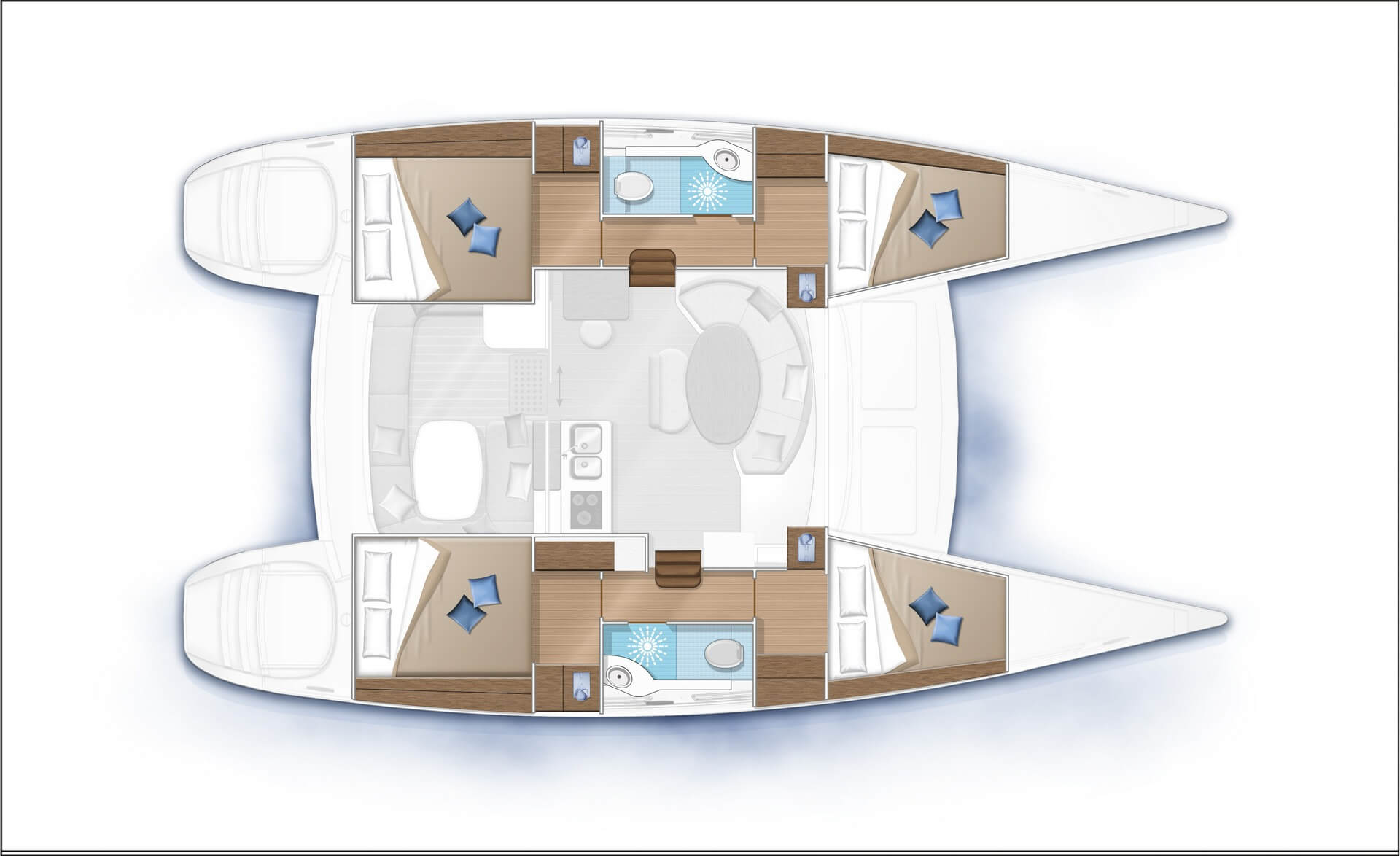 lagoon cat catamarano croazia bareboat charter vela sail