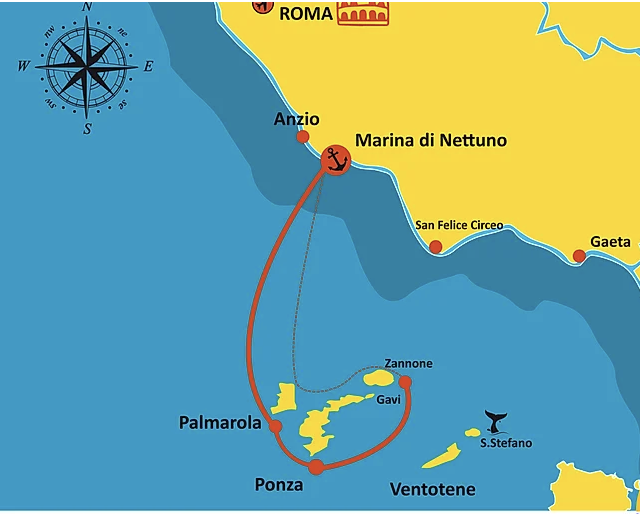 sailing from Nettuno