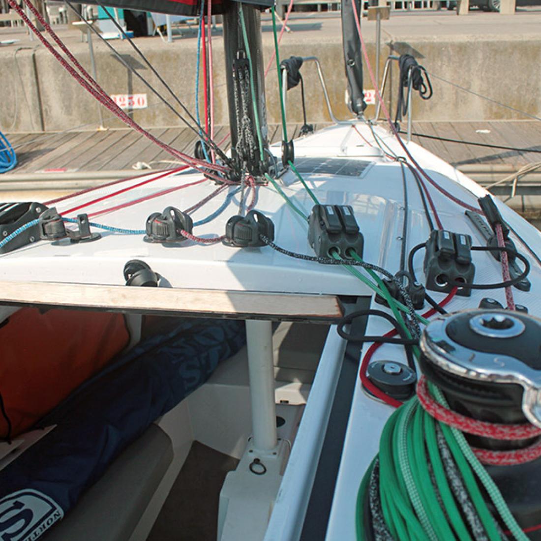 first beneteau racing sail boat barcelona spain day trip cherter sailing fast fun